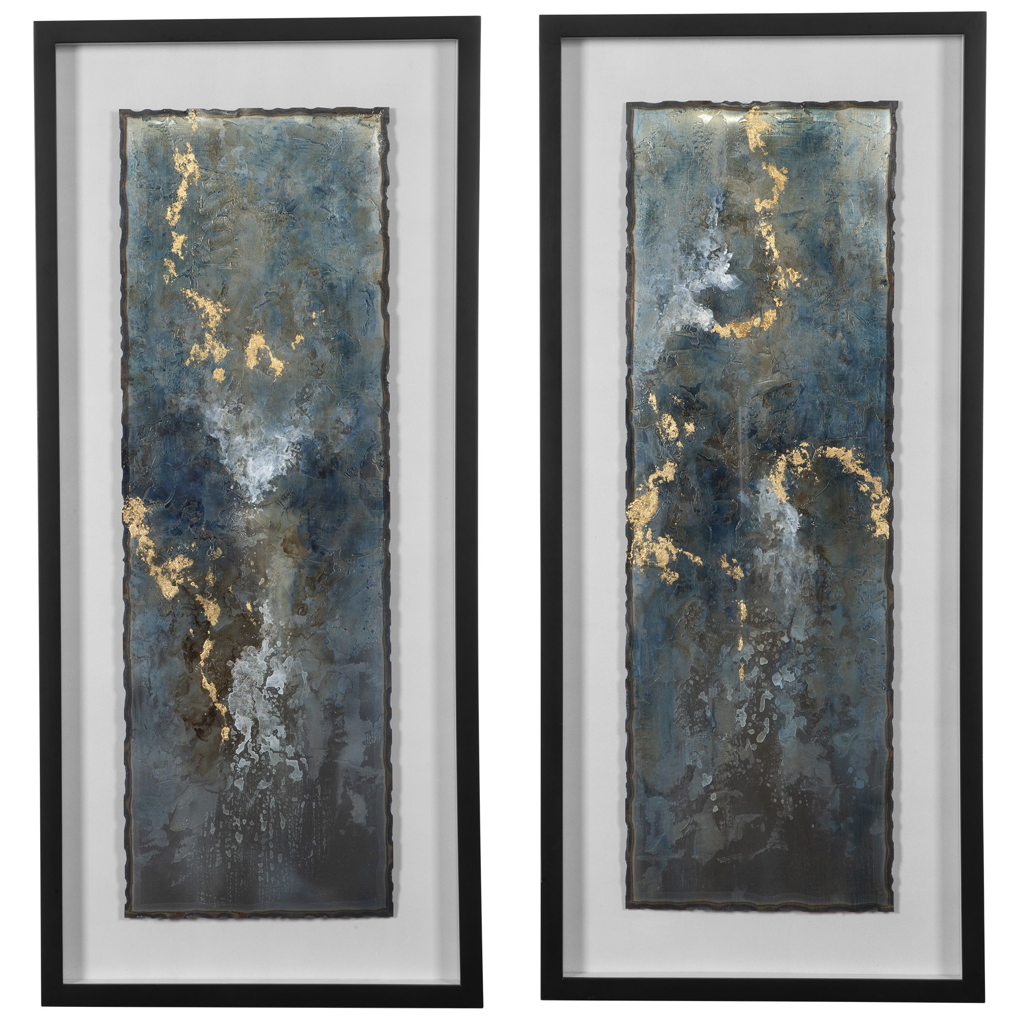 Glimmering Agate Abstract Prints Set/2 large image 
