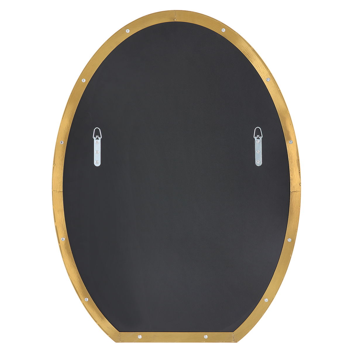 Cabell Brass Oval Mirror, by Uttermost, 24" width x 32" height x 1" depth View 8