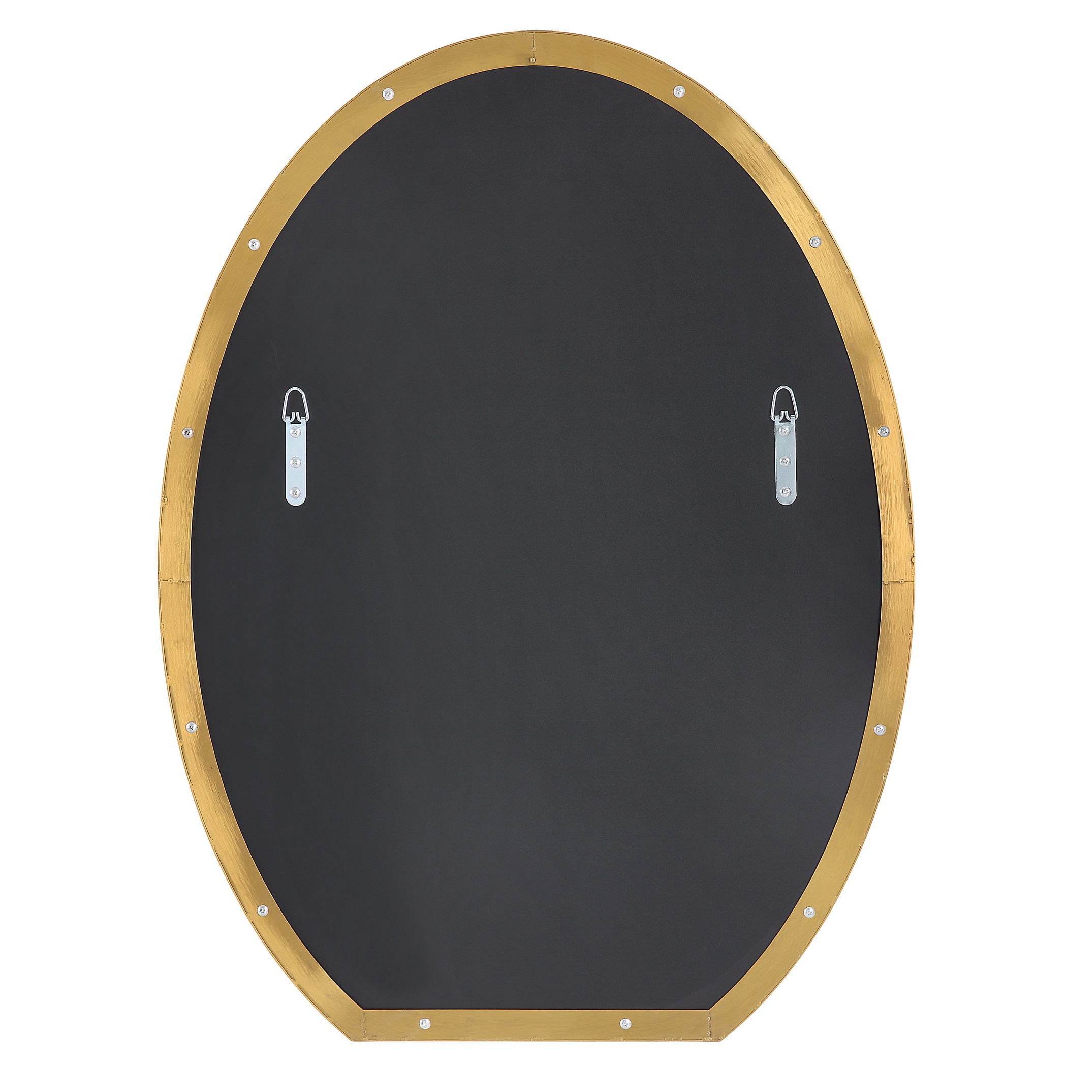 Cabell Brass Oval Mirror large image 