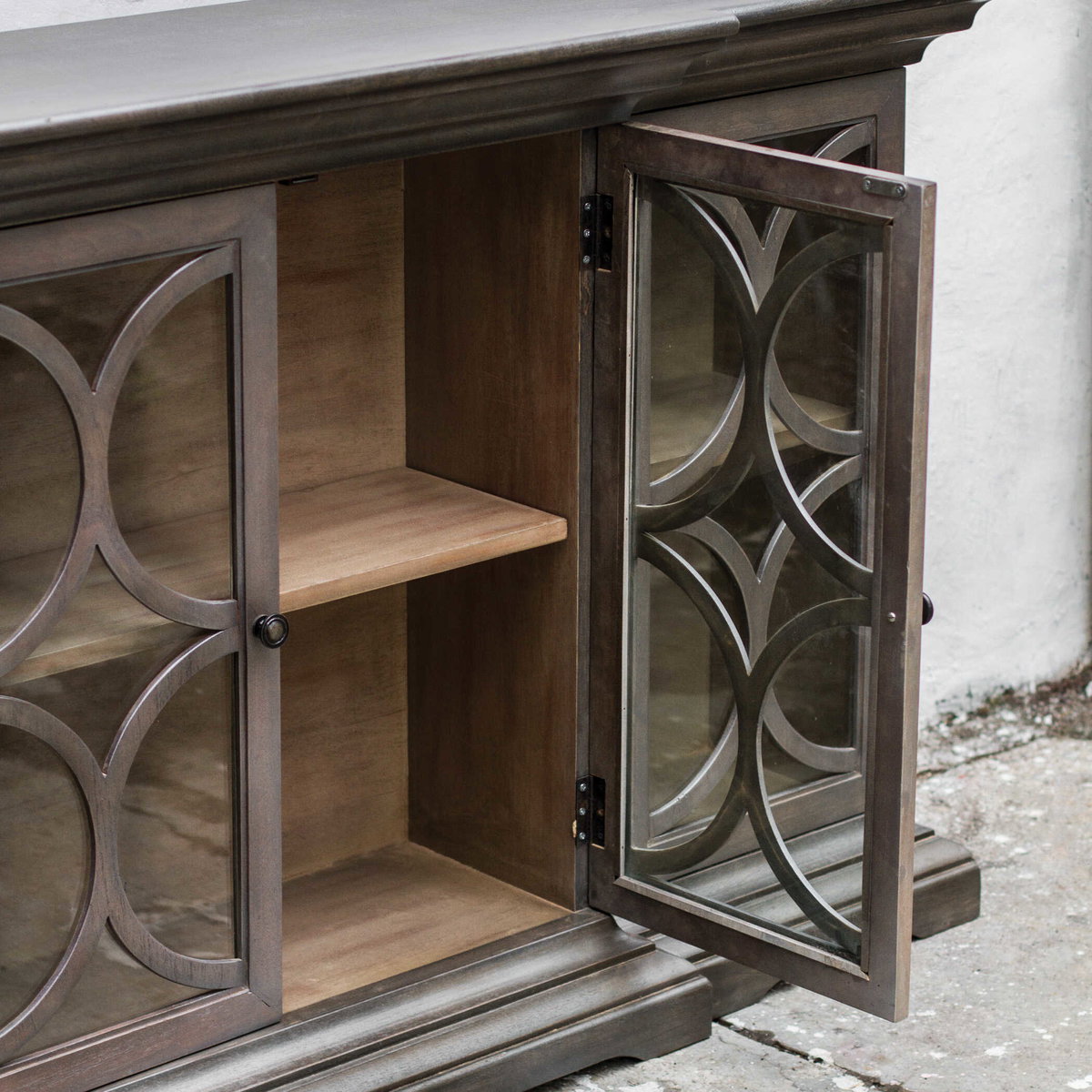 Belino Wooden 4 Door Chest, Cabinets & Chest by Uttermost, 64" width x 36" height x 13" depth View 4