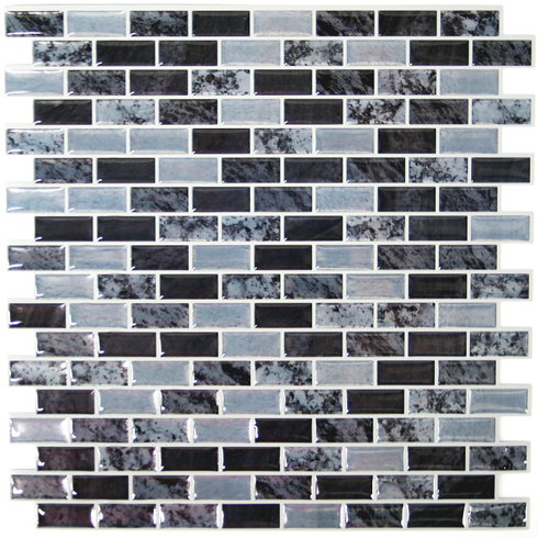 Traditional Marble Tile Peel & Stick Backsplash