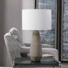 Volterra Taupe-Gray Table Lamp, by Uttermost, 15" width x 27.5" height x 15" depth thumbnail 4