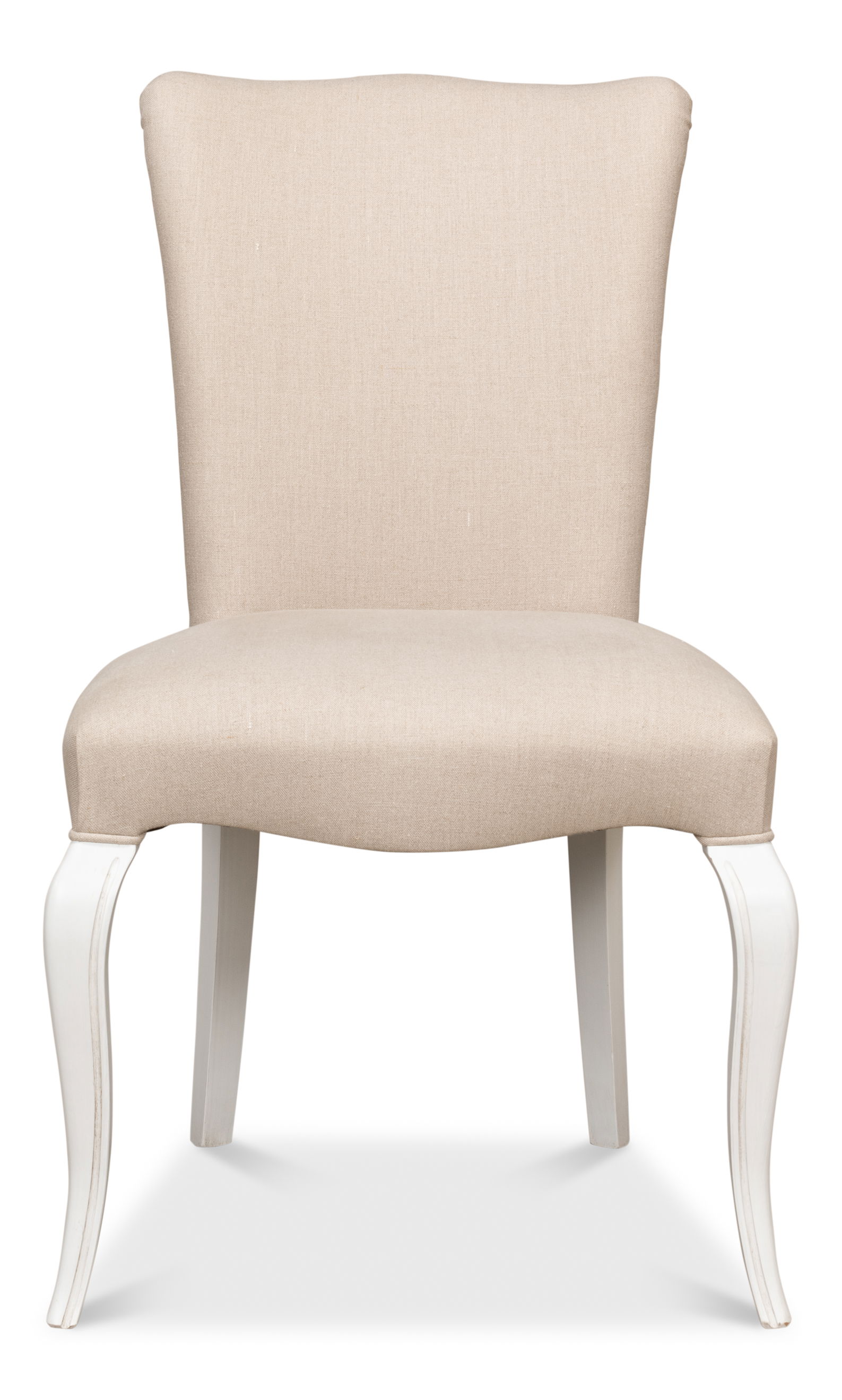 Sidechair, Cortina White W/ Linen Flax large image 