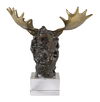 Moose Bust Bronze Sculpture thumbnail 5