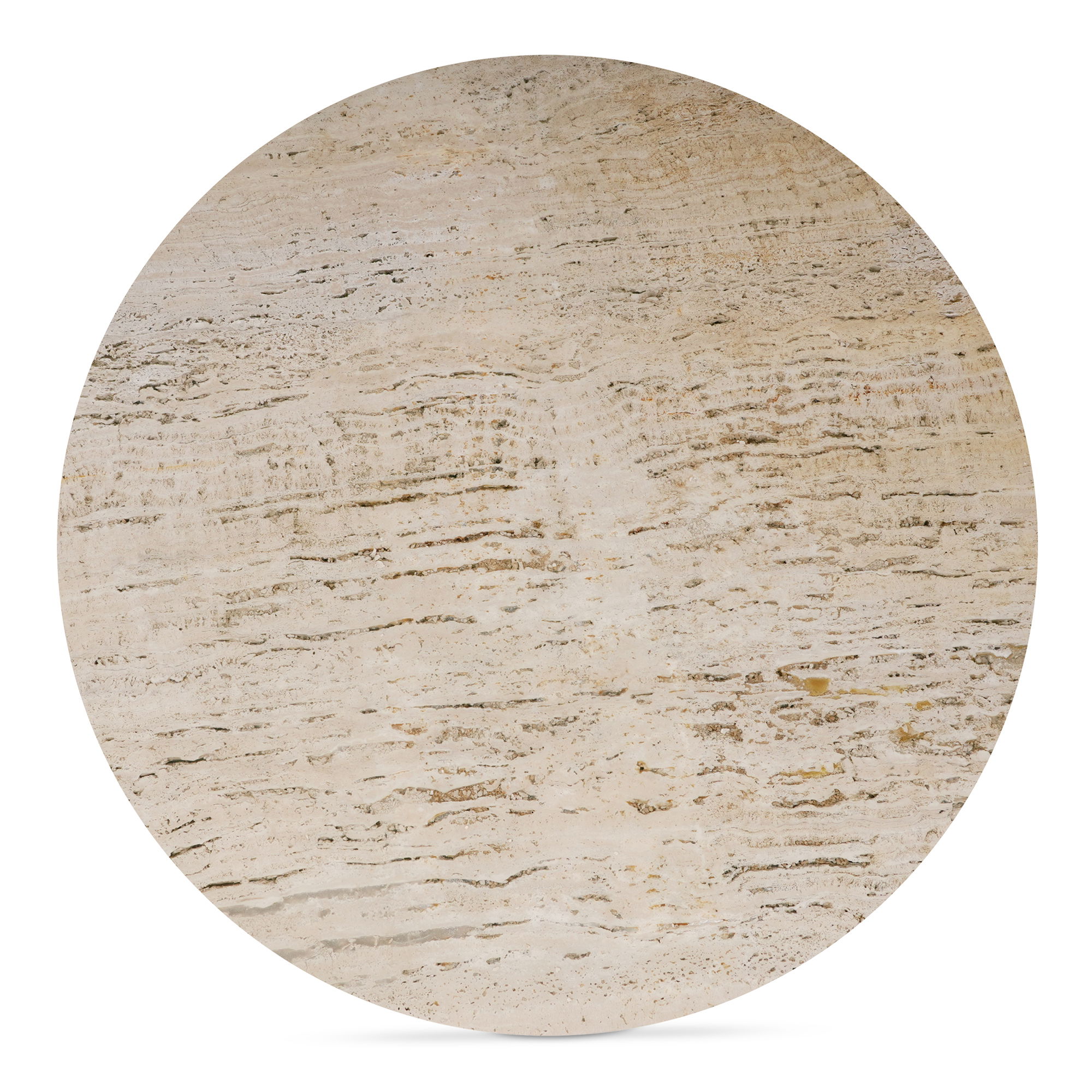 Landon Coffee Table Beige Travertine, by Moe's Home, 42" width x 16.14" height x 42" depth View 6