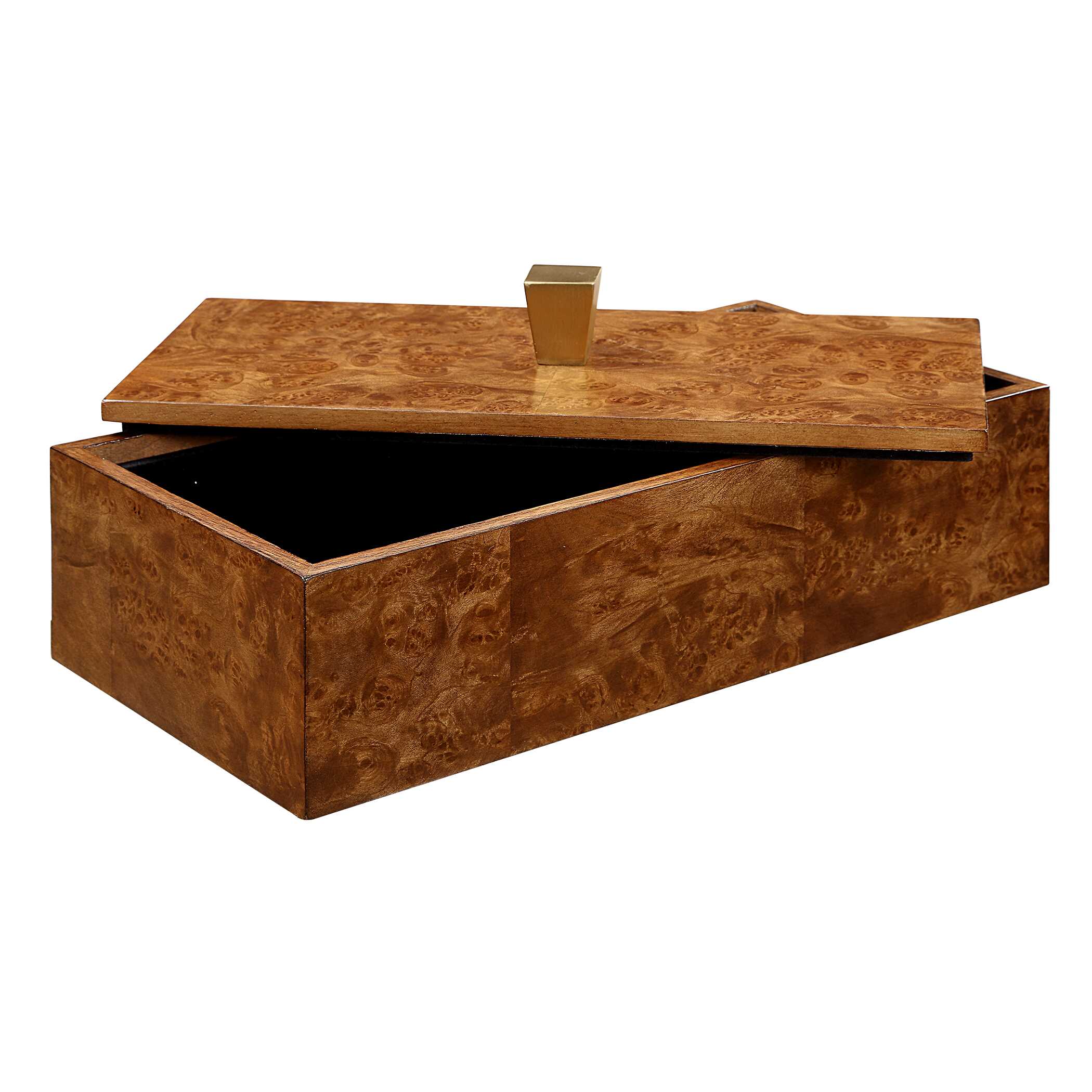 Burl Haven Box, Decorative by Uttermost, 15" width x 4.5" height x 7" depth View 5