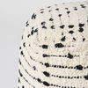 Aarohi  Cream/Black Cotton Patterned Pouf thumbnail 7