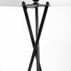 Ambrose 20.0L x 20.0W x 61.8H Black Metal with White Fabric Shade Floor Lamp, by Mercana, 22" length x 22" width x 65.5" height thumbnail 11