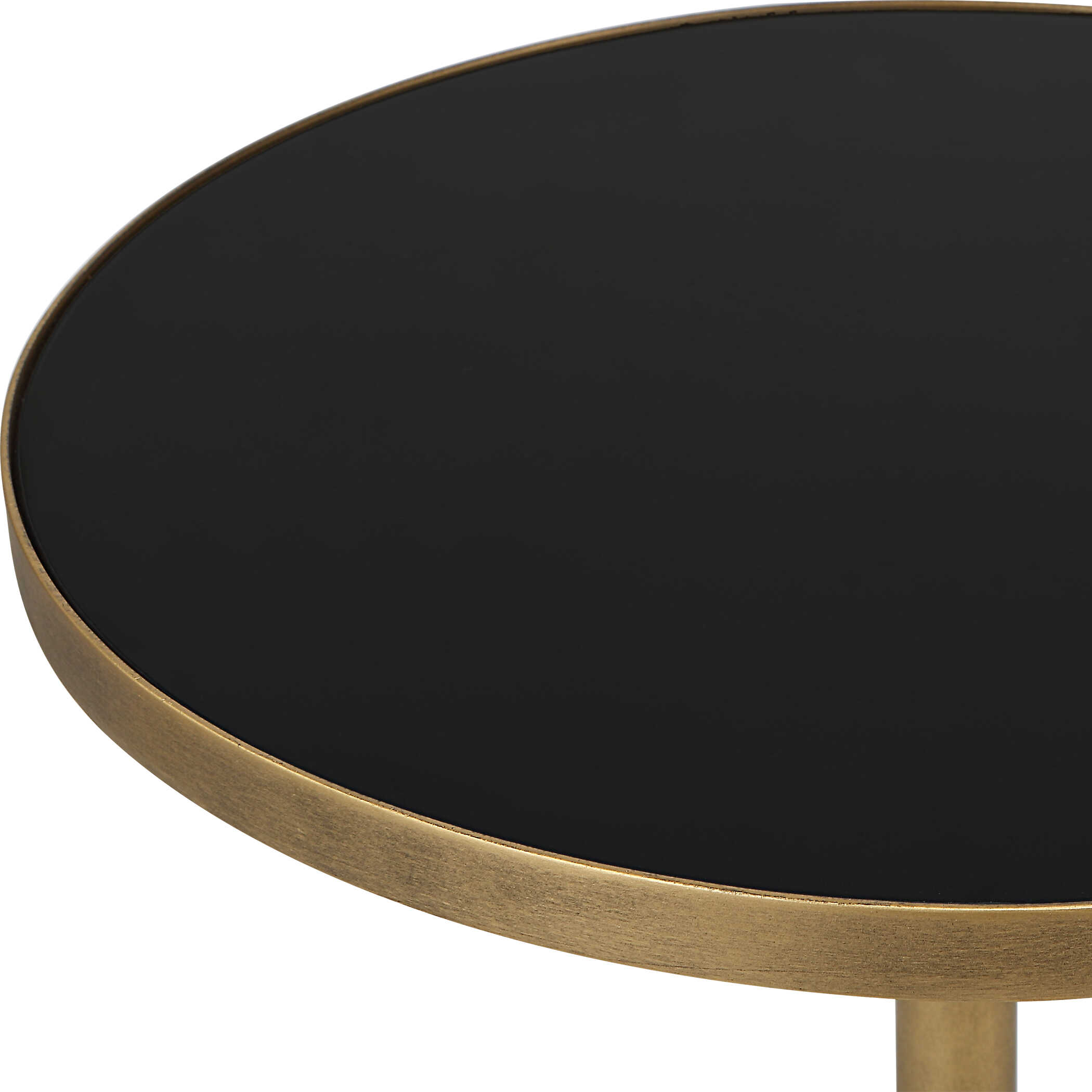 Comet Geometric Bronze Accent Table, Furniture by Uttermost, 14" width x 24.25" height x 14" depth View 6