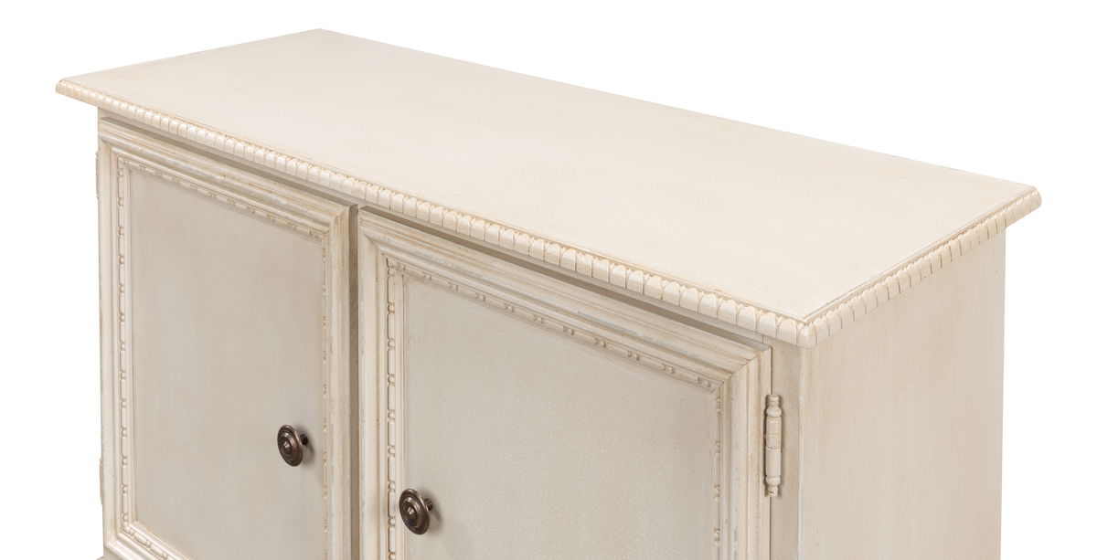 2 Door Sideboard  Bright Lime White, by Sarreid, 1'4" length x 3'6" width x 3' height View 11