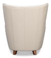 Lombard Wing Chair,Crystal White Leather, Seating by Sarreid, 34" length x 36" width x 40" height thumbnail 10