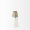 Garand Small 13H Two-Toned White Natural Ceramic Jug, Decorative Jar by Mercana, 6.3" length x 4.53" width x 10.24" height thumbnail 8