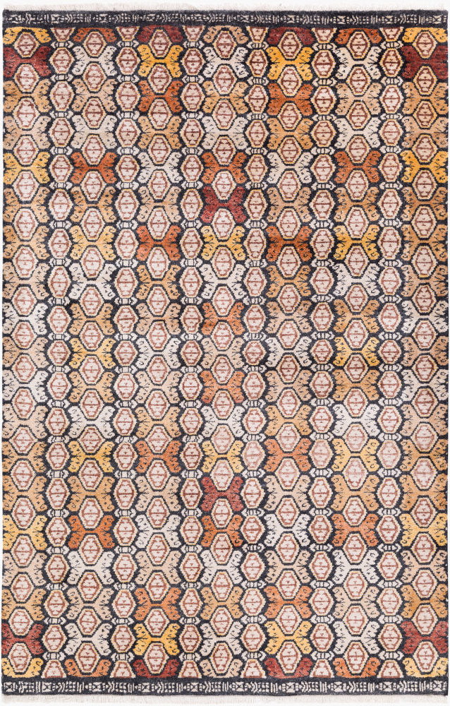 Zambia Handmade Rug, by Surya, 1'6" length x 1'6" width