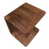 Carrie Side Table Walnut, Cabinets & Sideboard by Moe's Home, 20.5" width x 22.7" height x 18.5" depth thumbnail 3