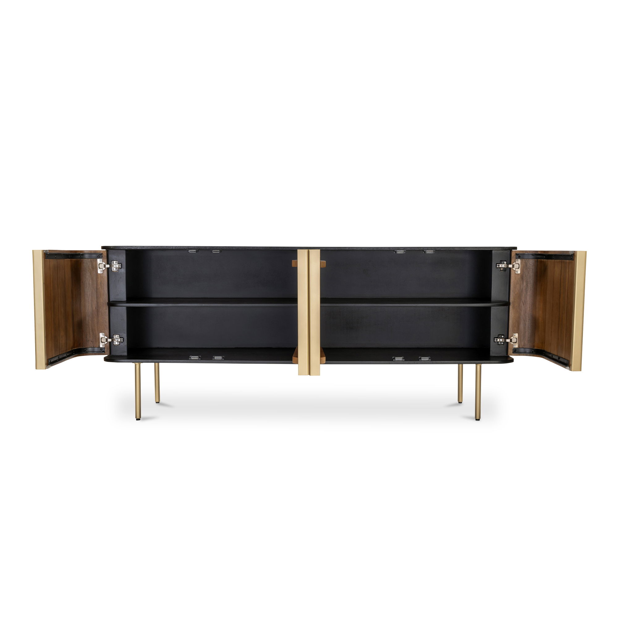 Dionne 4 Door Sideboard Brass large image 