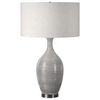 Dinah Gray Textured Table Lamp thumbnail 4