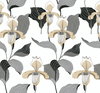 Lady Slipper Gold & Grey Wallpaper, by York Wall, 27' length x 2'3" width x 0.02" depth thumbnail