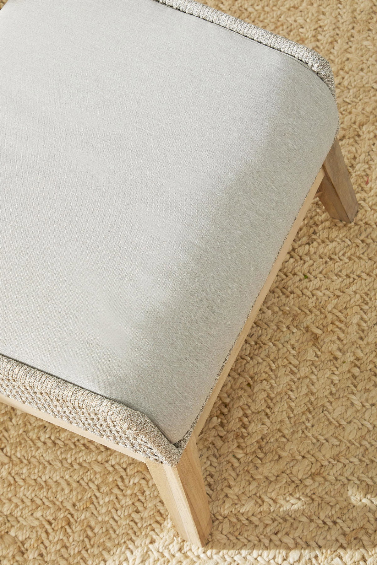 Tapestry Outdoor Footstool, Ottoman by Essentials for Living, 26.5" width x 17.5" height x 21" depth View 9