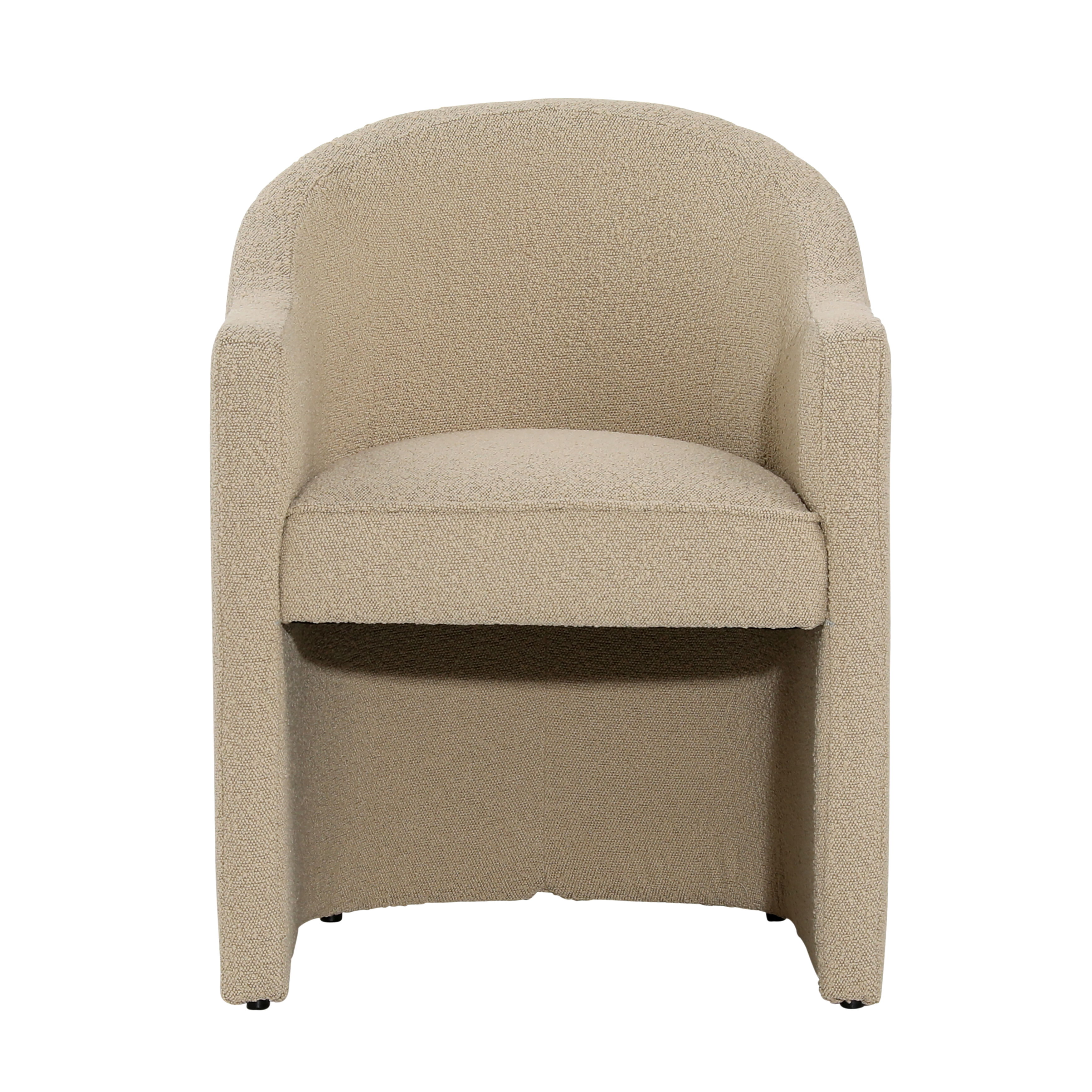 Thora Dining Chair Sand, by Dovetail, 24.38" width x 32.2" height x 24" depth View 2