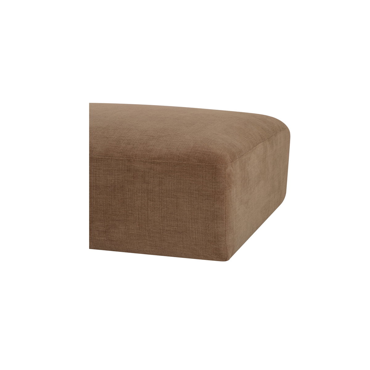 Matina Ottoman Taupe, by Moe's Home, 40.9" width x 17.3" height x 40.9" depth View 3