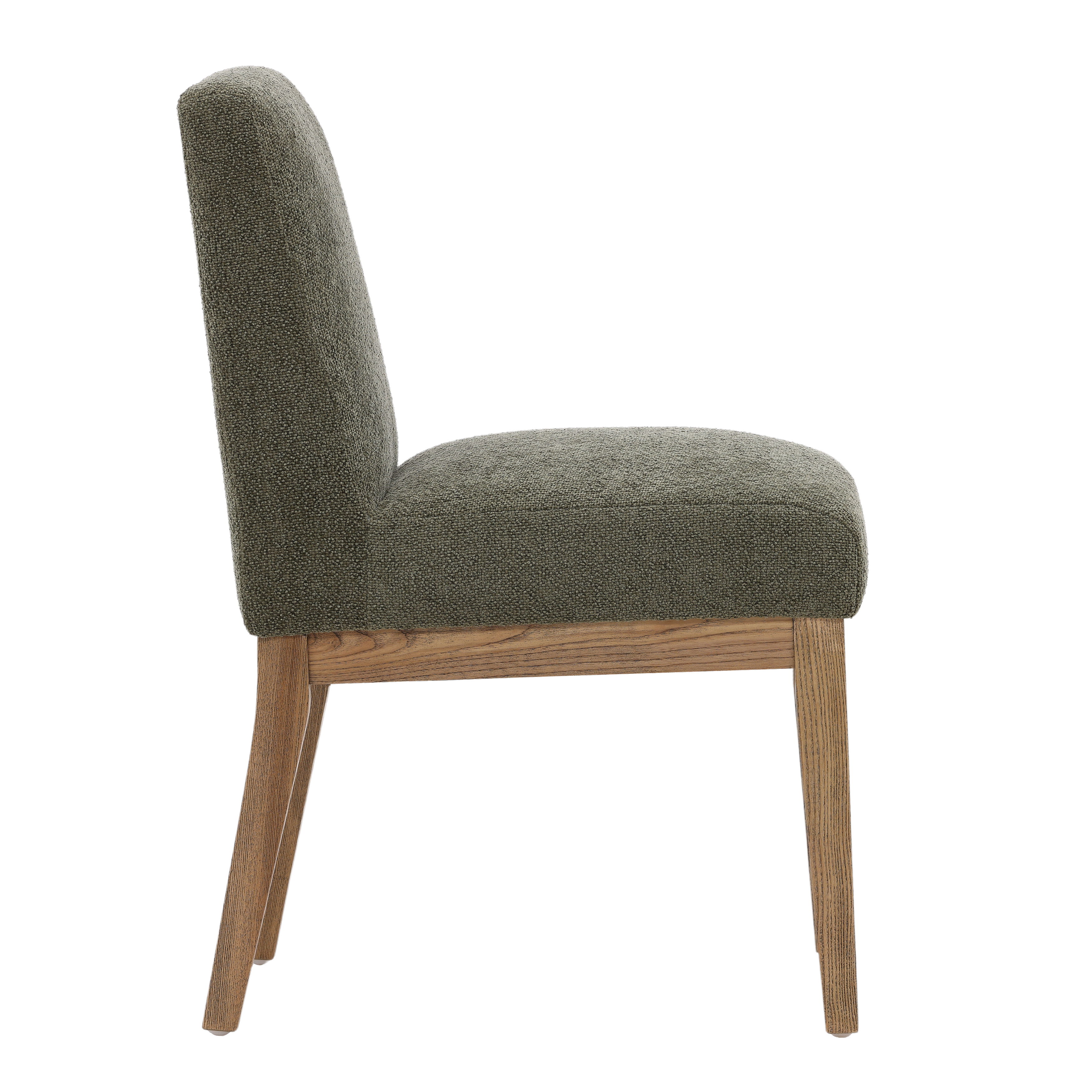 Weilan Dining Chair Olive, by Dovetail, 18.5" width x 33.75" height x 24" depth View 3