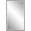 Egon Rectangular Bronze Mirror, by Uttermost, 29.87" width x 50" height x 1.62" depth thumbnail 1