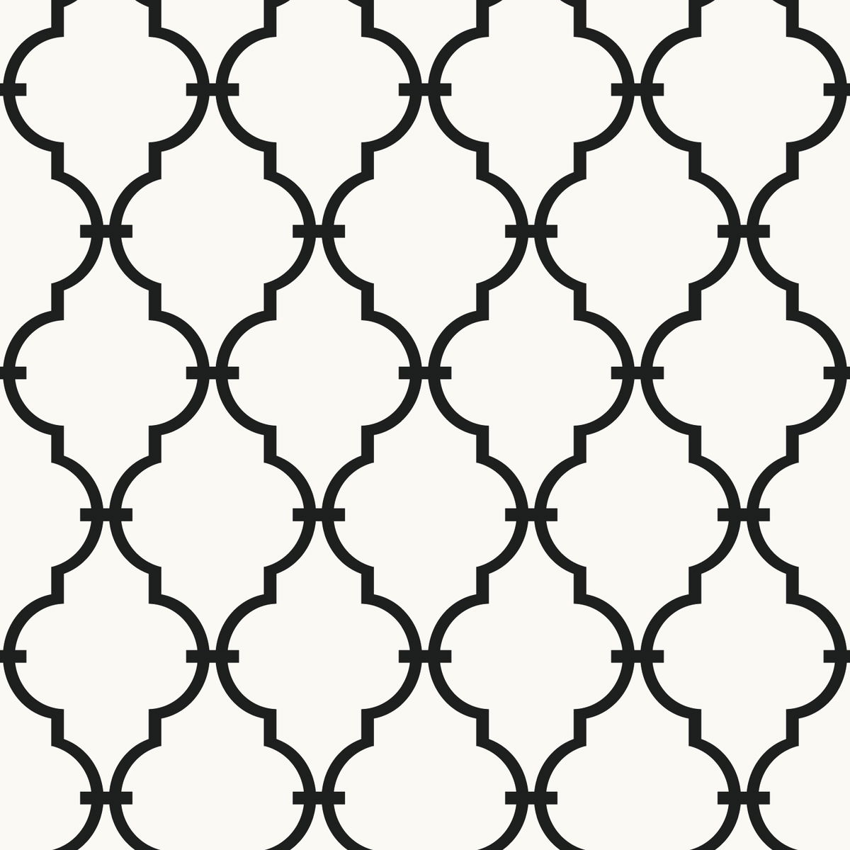Modern Trellis Black Peel & Stick Wallpaper, by York Wall, 16'6" length x 1'8.5" width x 0.02" depth