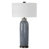 Vicente Slate Blue Table Lamp, by Uttermost, 18" width x 33.5" height x 18" depth thumbnail 6