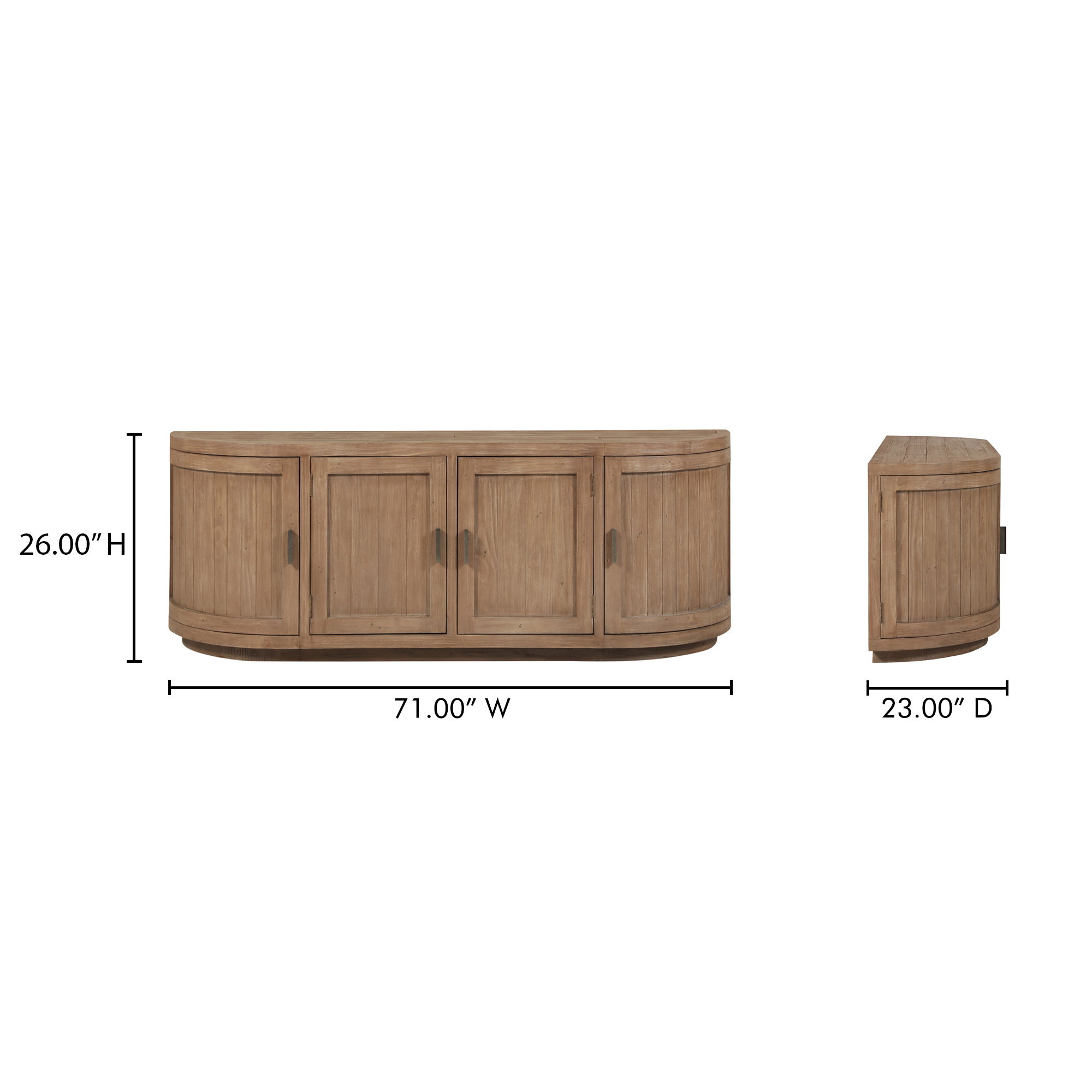 Nicola Media Cabinet Natural large image 