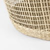 Bowie  (Set of 3) Medium Brown Seagrass Round Basket with Handles, Bins & Basket by Mercana, 19.69" length x 19.69" width x 19.69" height thumbnail 8