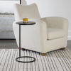 Brunei Nickel Accent/Drink Table, Furniture by Uttermost, 12.5" width x 24" height x 12.5" depth thumbnail 2