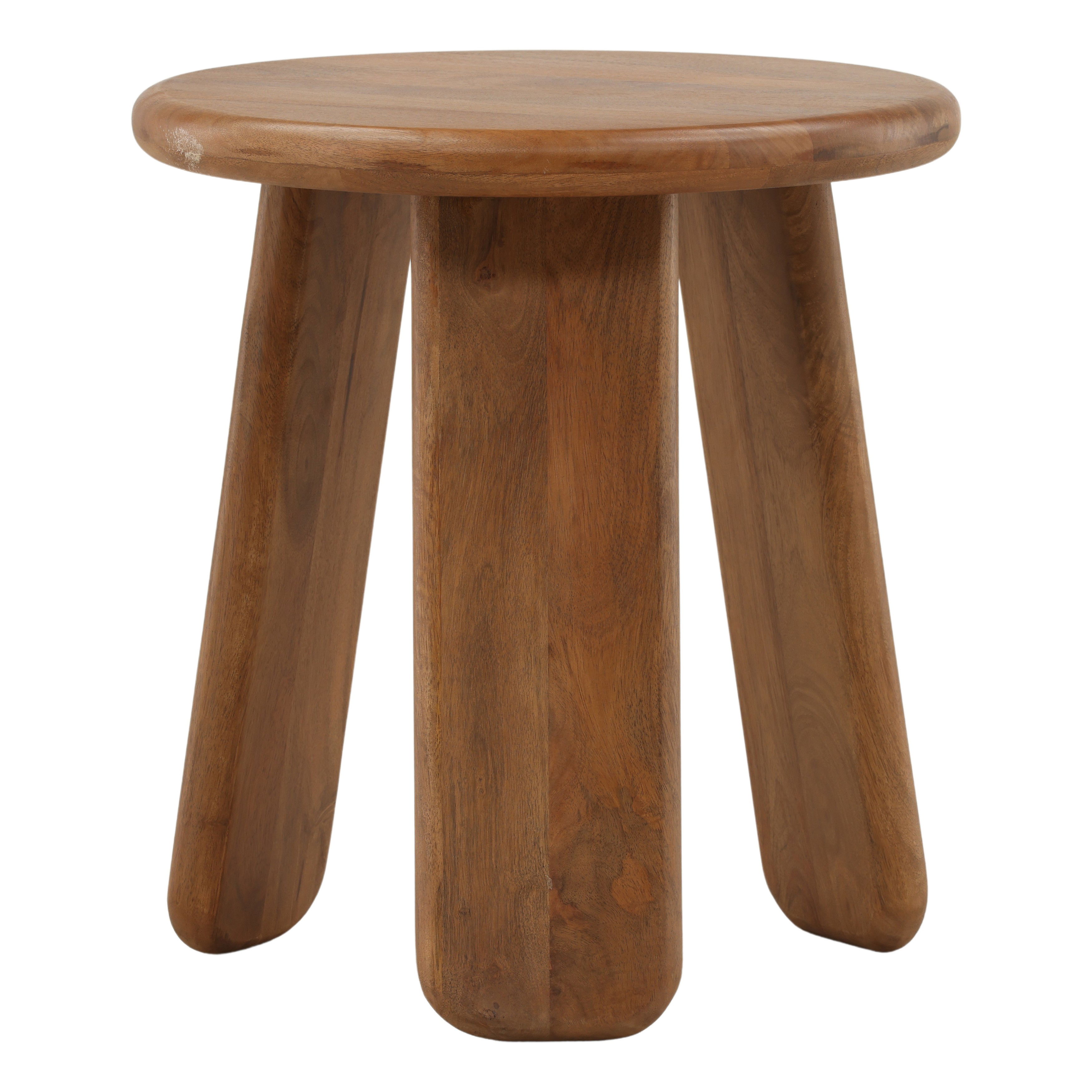 Winsor Side Table Brown, Side & End Table by Dovetail, 20" width x 22" height x 20" diameter x 20" depth View 1