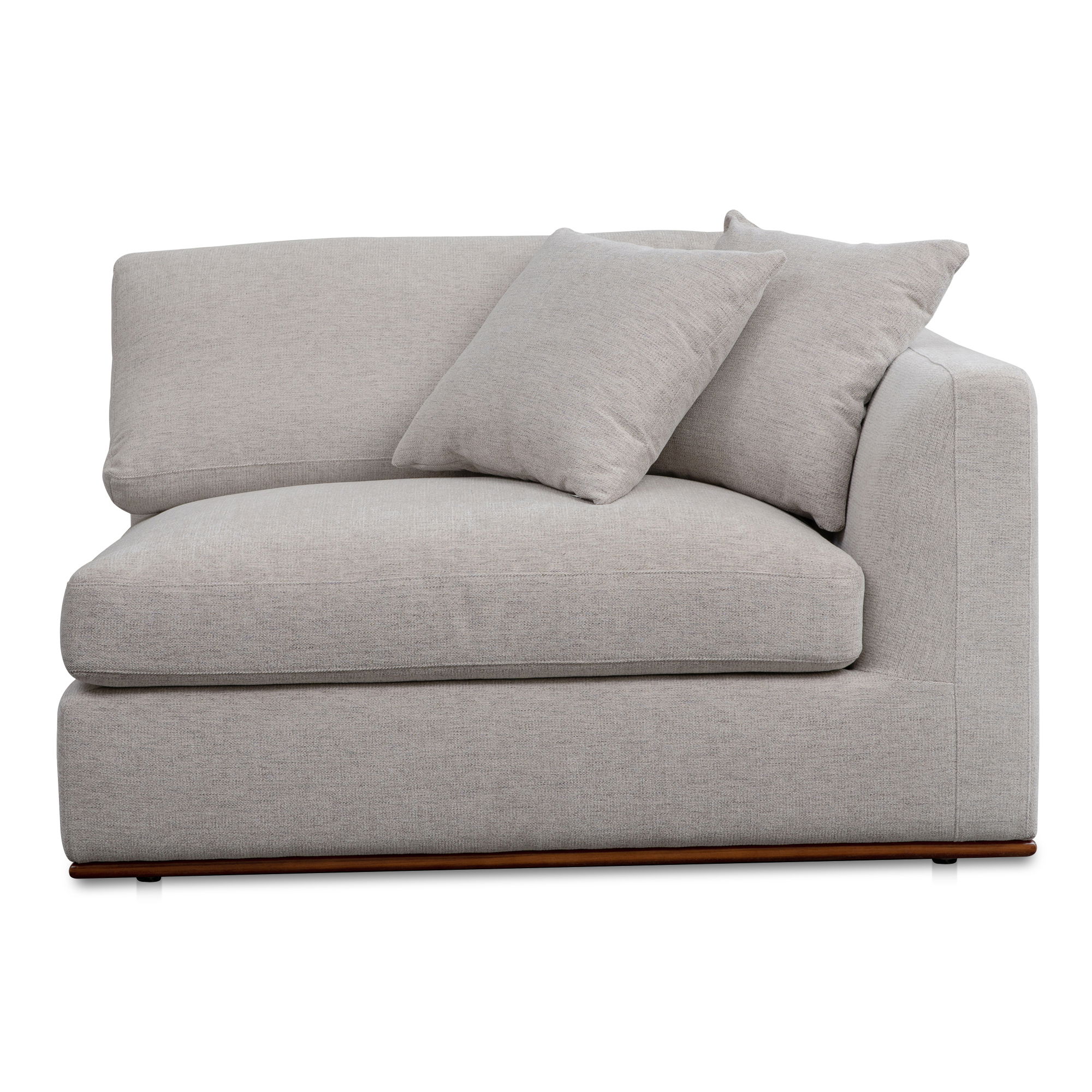 Rue Right Arm Facing Chair Flecked Grey large image 