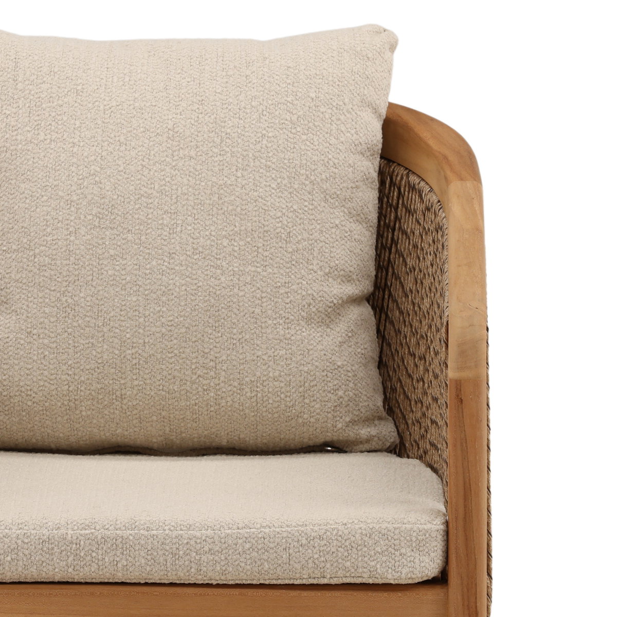 Cian Outdoor Dining Chair Sand, by Dovetail, 21.65" width x 30" height x 25.3" depth View 6