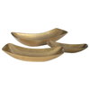 Anas Antique Brass Bowls Set/3, Decorative Tray by Uttermost, 20" width x 4.25" height x 7.75" depth thumbnail 3