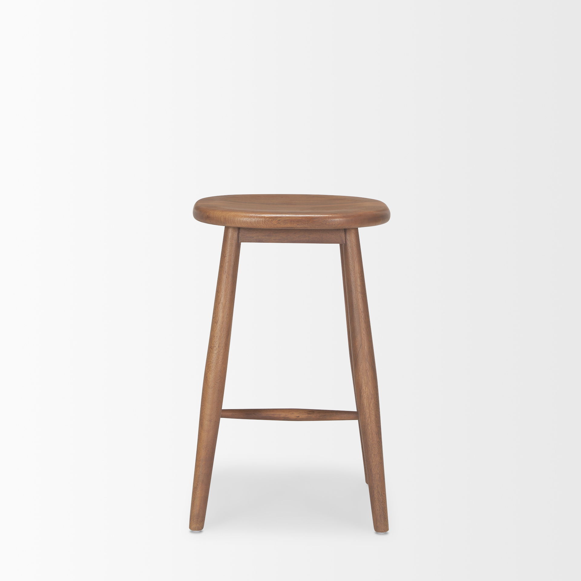 Ernest Medium Brown Wood Counter Stool large image 