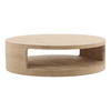 Hilaire Coffee Table Light Natural, by Dovetail, 51" width x 15.25" height x 51" diameter x 51" depth thumbnail 1