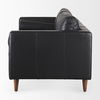 Svend  Black Leather Sofa, Sofas & Sectional by Mercana, 88" length x 38" width x 34" height thumbnail 6