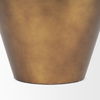 Perrin Large Brushed Gold Metal Decorative Vase thumbnail 11