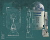 Star Wars R2-D2 Wall Mural, Wallpaper by York Wall, 6' length x 1'6" width x 0.02" depth thumbnail