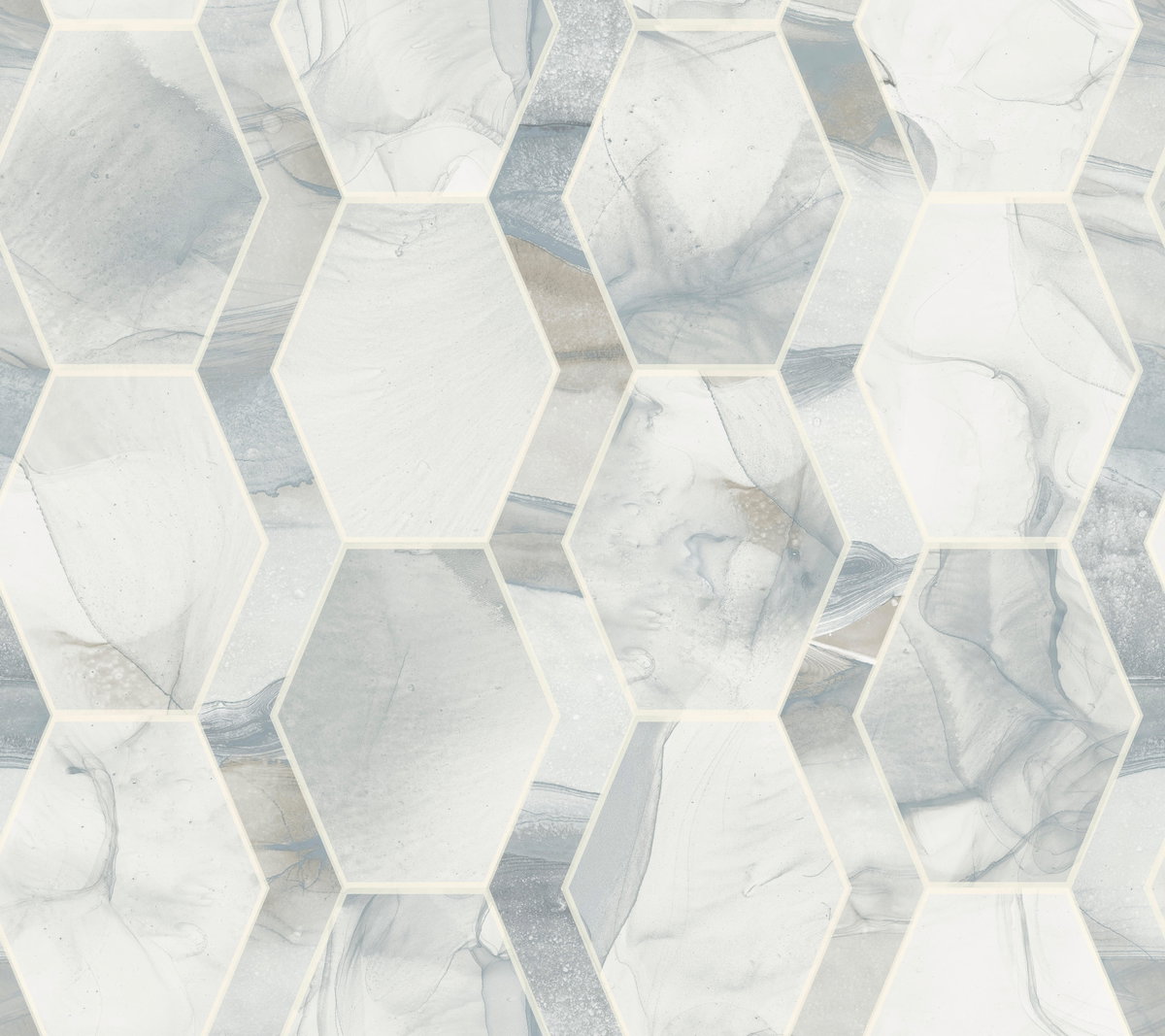 Earthbound Blue & Grey Wallpaper, by York Wall, 27' length x 2'3" width x 0.02" depth
