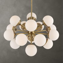 Online Designer Combined Living/Dining Droplet 16 Light Sputnik Chandelier