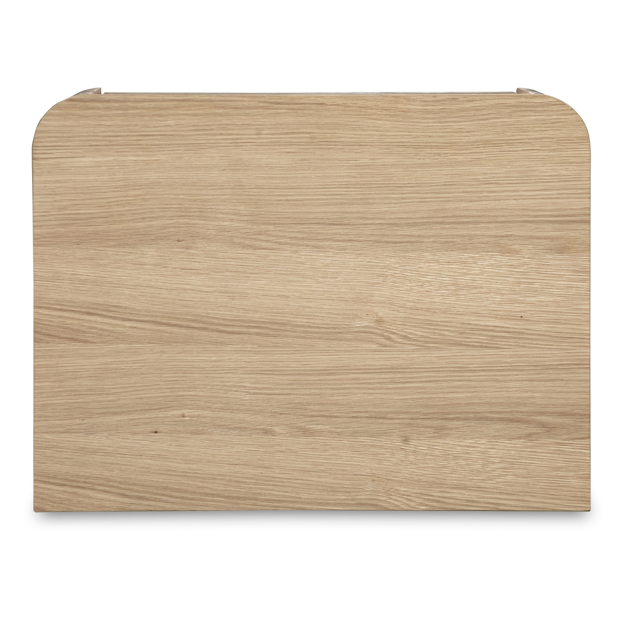 Round Off Tall Nightstand Natural Oak, by Moe's Home, 20" width x 20" height x 15" depth View 7