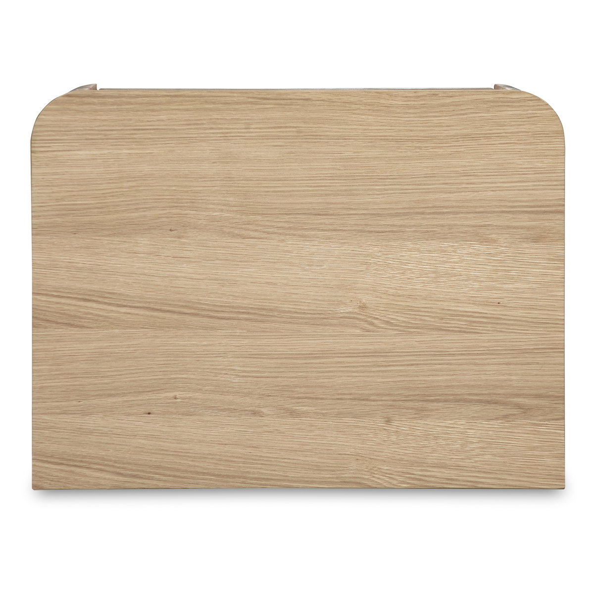 Round Off Tall Nightstand Natural Oak, by Moe's Home, 20" width x 20" height x 15" depth View 7