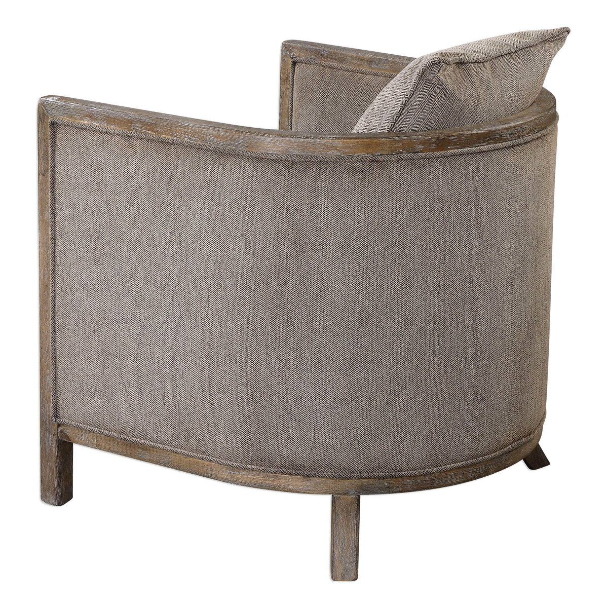 Viaggio Gray Chenille Accent Chair, by Uttermost, 28" width x 32" height x 28.5" depth View 6