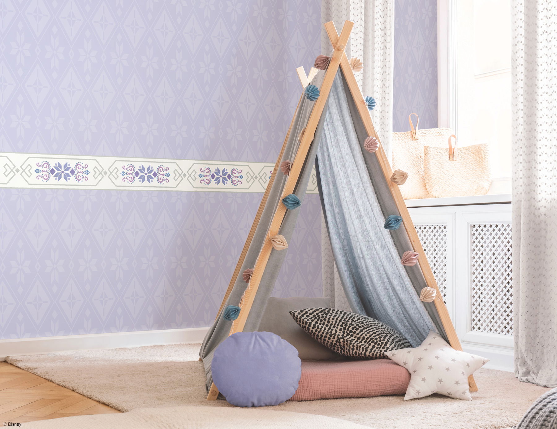 Disney Frozen 2 Elsa's Bedroom Purple Wallpaper Disney Frozen 2 Elsa's Bedroom Purple Wallpaper large image