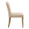 Marcellina Dining Chair Set of 2 Beige, by Dovetail, 19" width x 36.5" height x 25.5" depth thumbnail 3