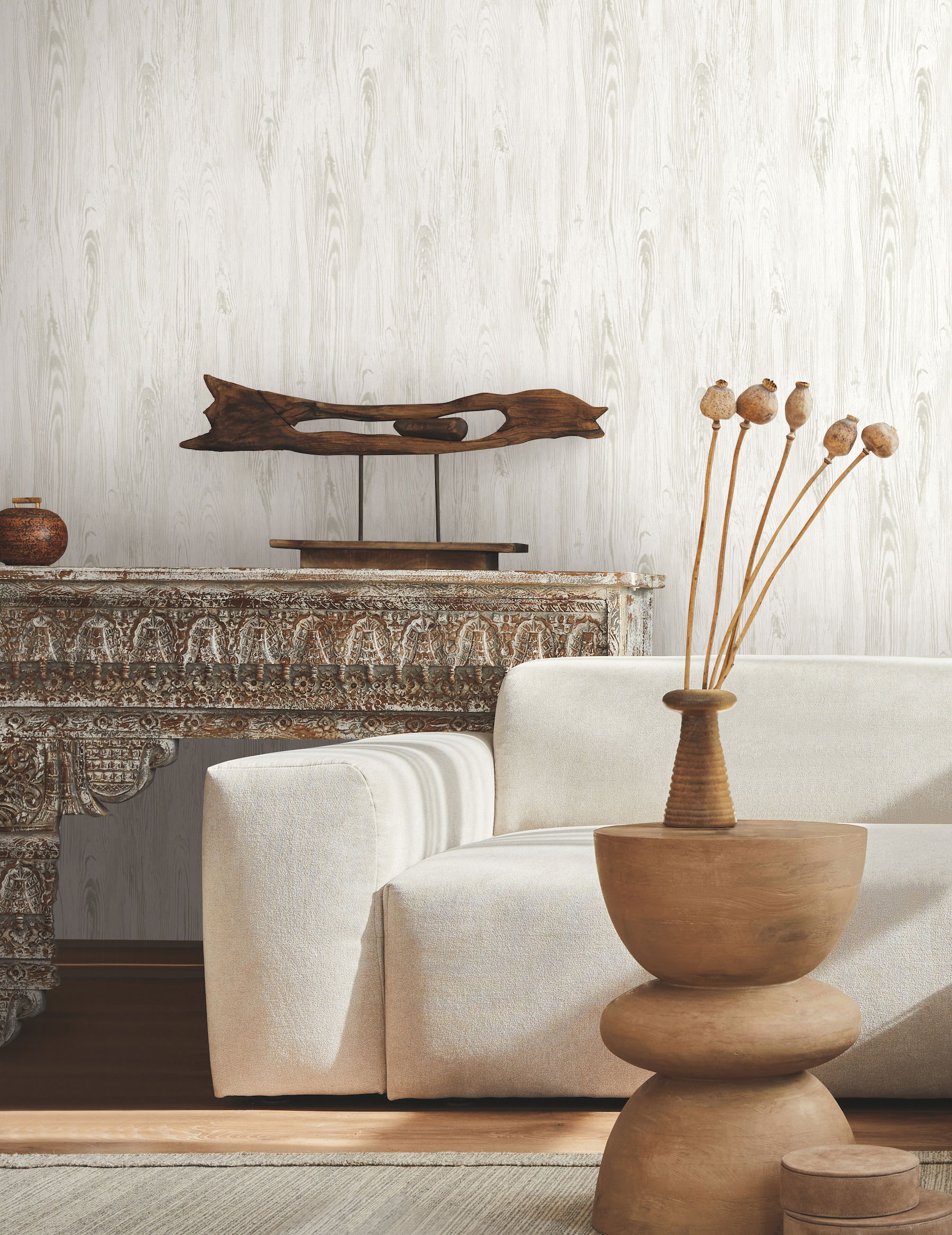 Rusticano White Wallpaper large image 