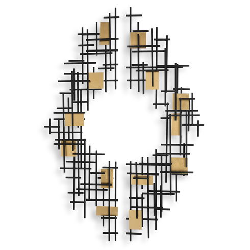 Reflection Metal Grid Wall Decor, S/2