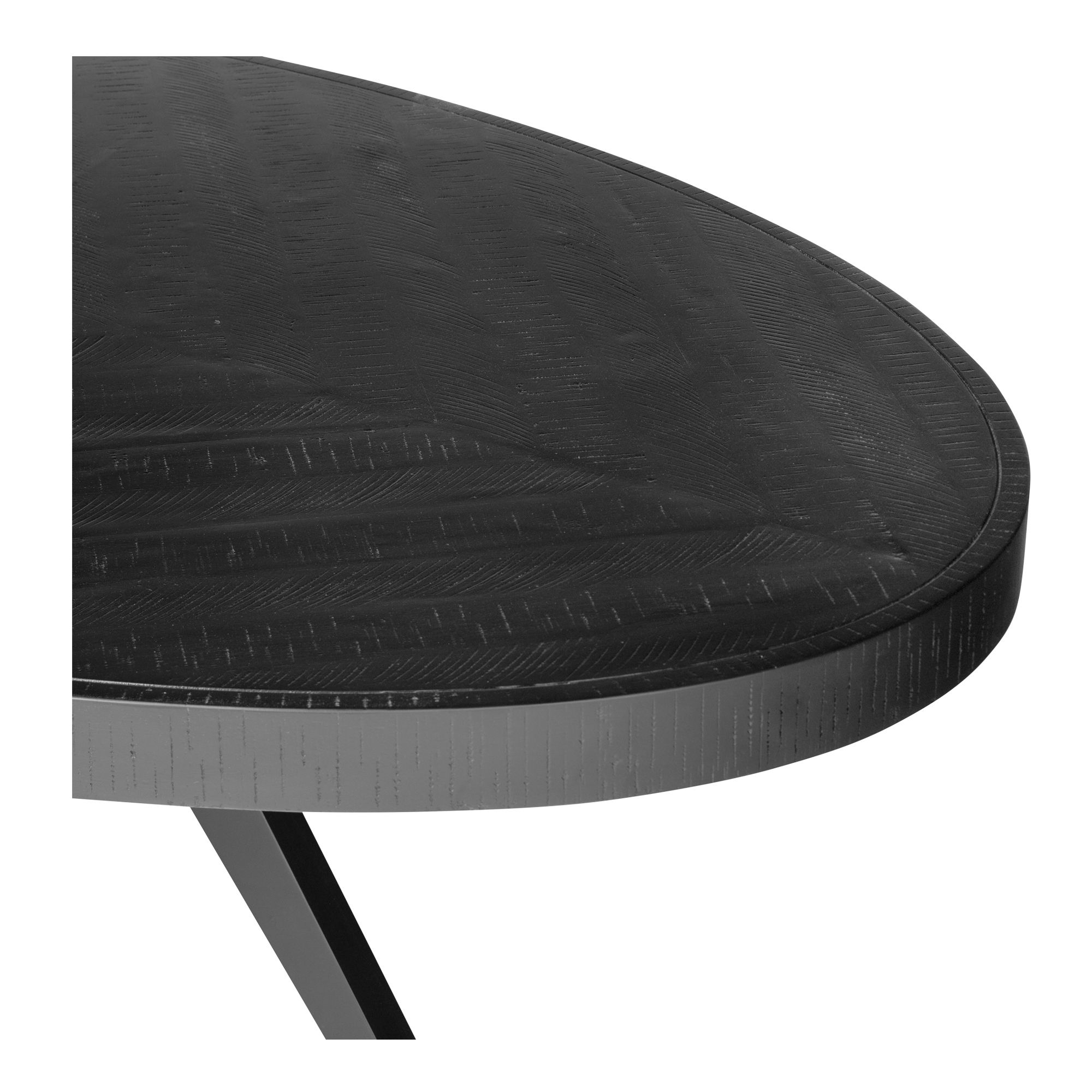 Parq Oval Dining Table Black large image 